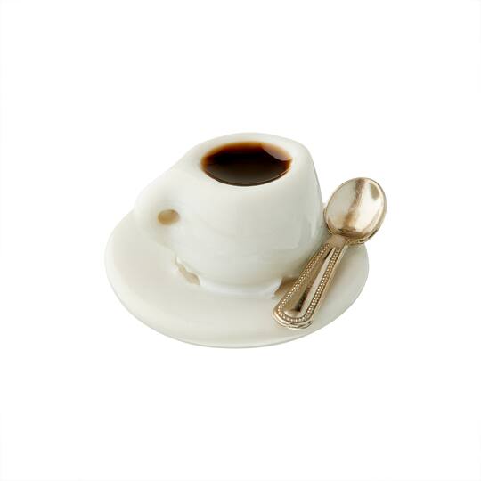 Mini Coffee Cup with Metal Spoon by ArtMinds™